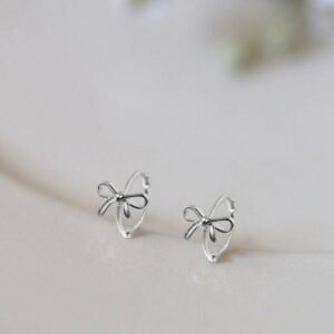 DORI | Bông Tai Bạc Nơ Xinh Tối Giản